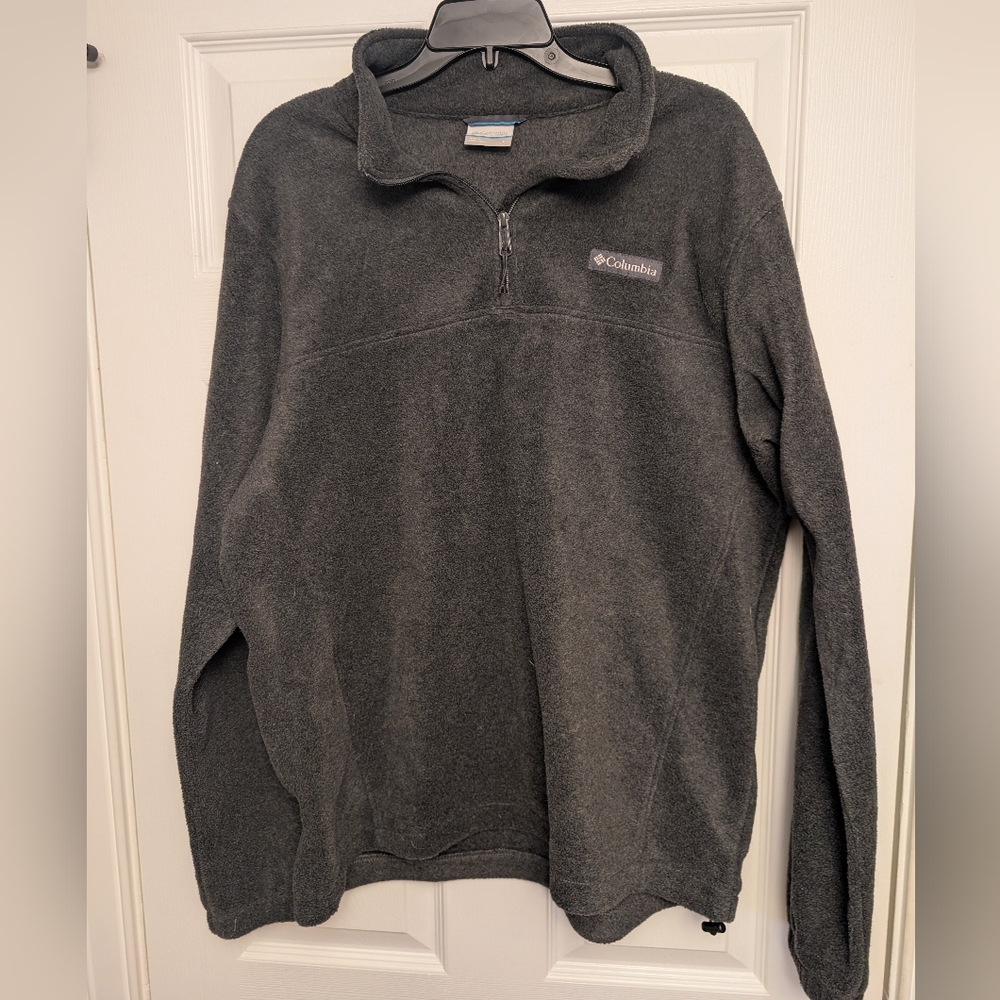 Columbia Men's Charcoal Quarter-Zip Fleece - Large